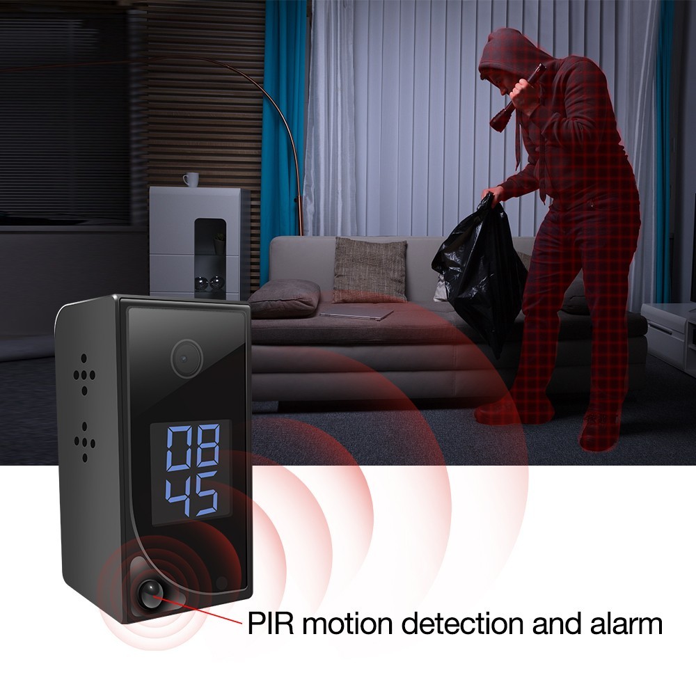 Detector de movimiento PIR de cámara oculta y notificación de alarma push