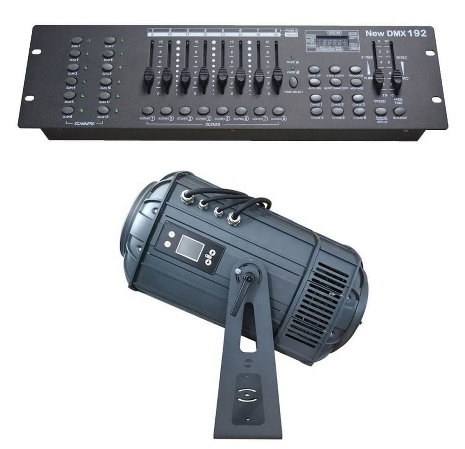 Proyector de gobos - Controlador DMX de proyección
