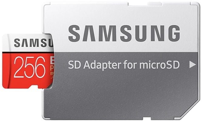 Tarjeta de memoria micro SDXC de 256 GB Samsung EVO PLUS + adaptador SD