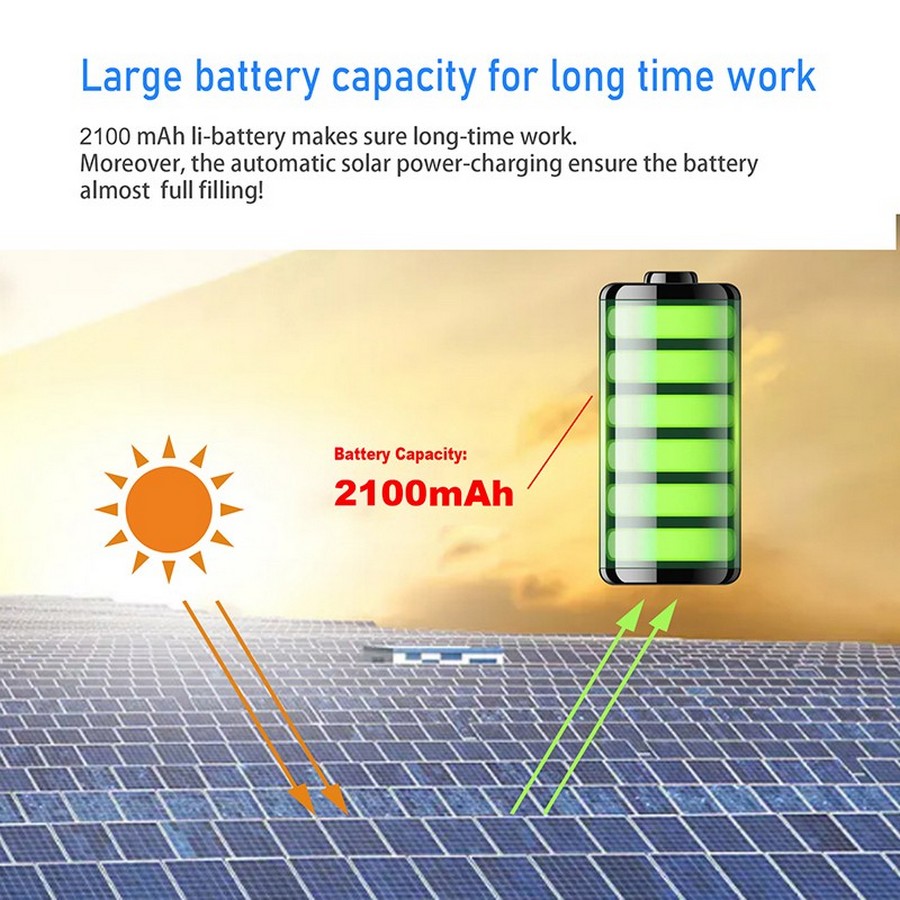 bateria recargable 2100mah energia solar