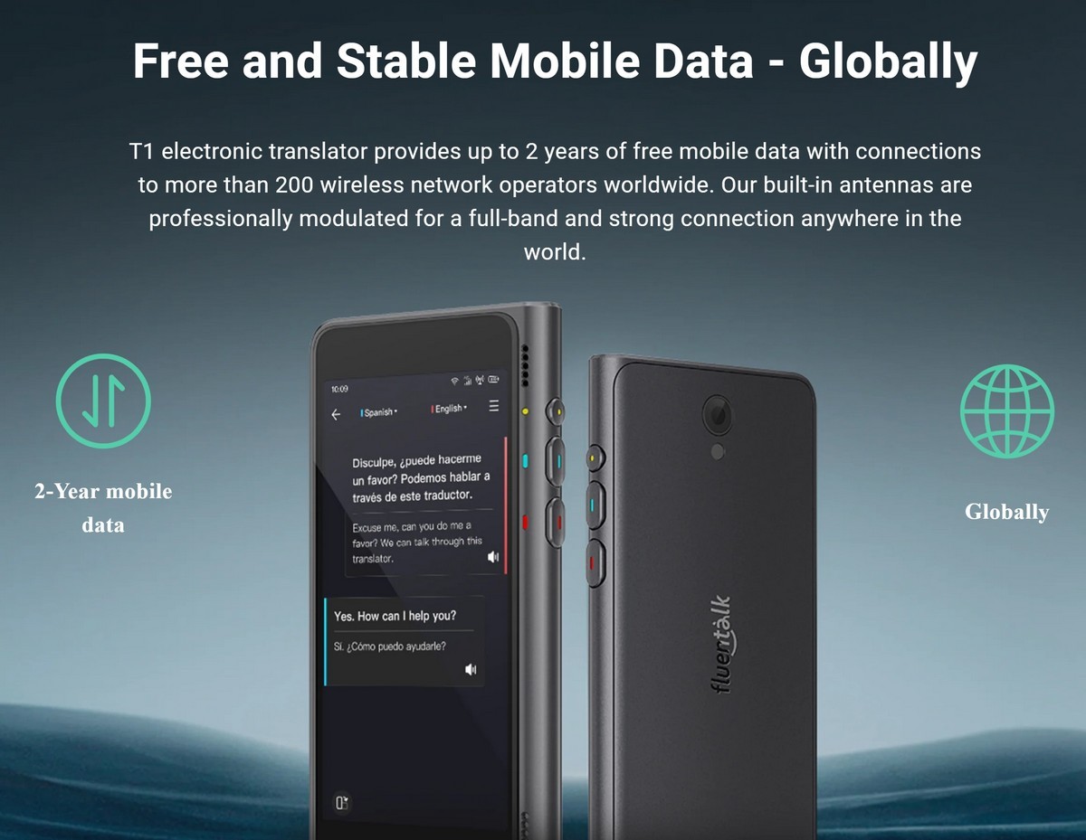 traductor - datos móviles gratuitos y estables - a nivel mundial
