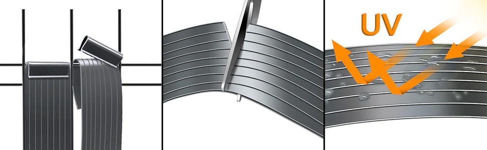 laminillas en la malla - lamas de PVC, alta resistencia