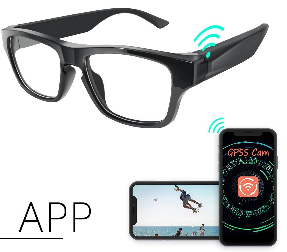 gafas espía con cámara wifi transmisión en vivo