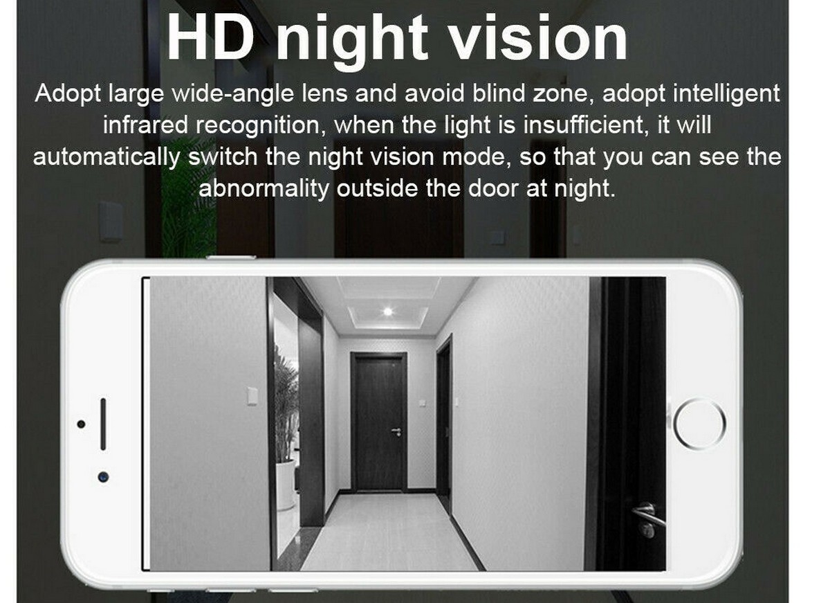 IR LED visión nocturna 8m - timbre para la casa