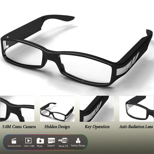 Gafas camara wifi FULL HD con memoria 32GB + IP22 impermeable