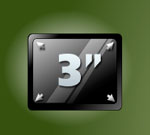 pantalla ancha de 3 pulgadas