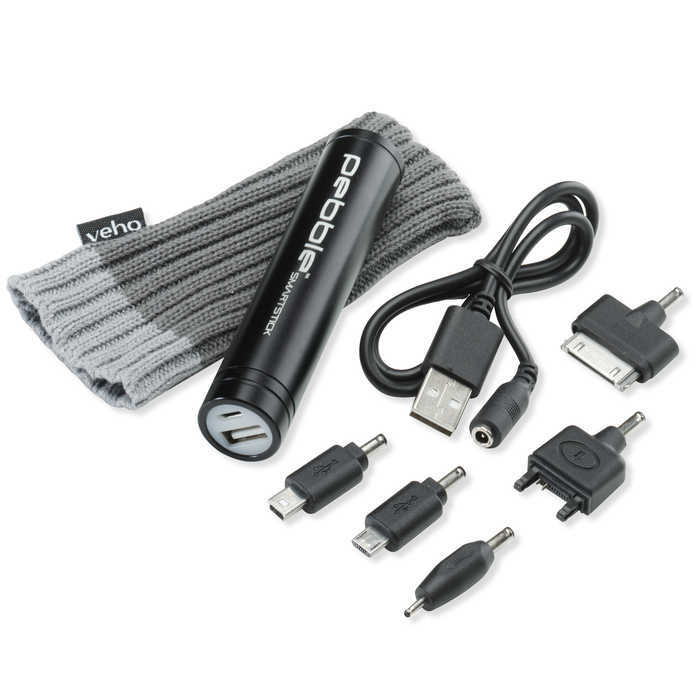 Cargador de paquete Pebble SmartStick Black