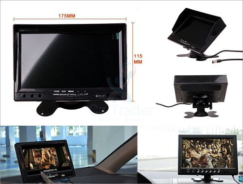 monitor digital con cámara de visión trasera