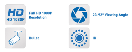 Especificación de cámara AHD IQC1080vhj-3