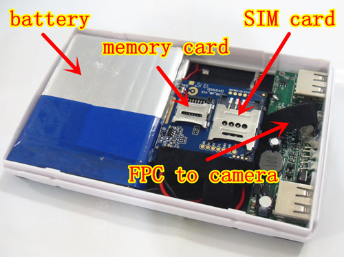 Powerbank gsm con cámara en tarjeta sim