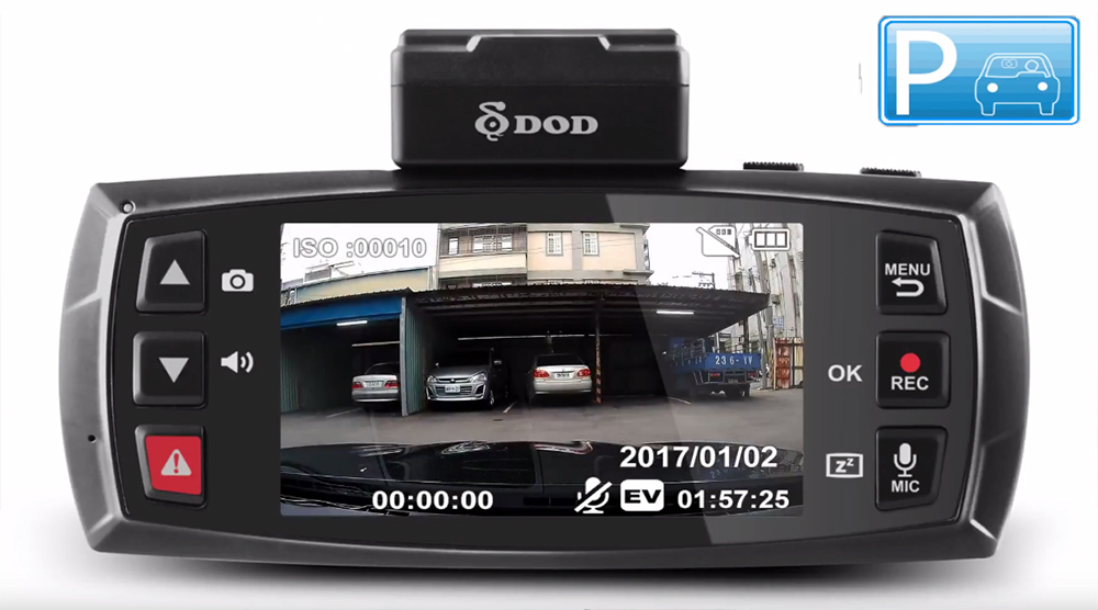 Ls475w coche dvr + modo de estacionamiento