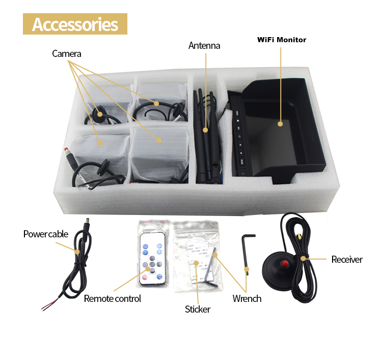 accesorios inalambricos para camaras de estacionamiento