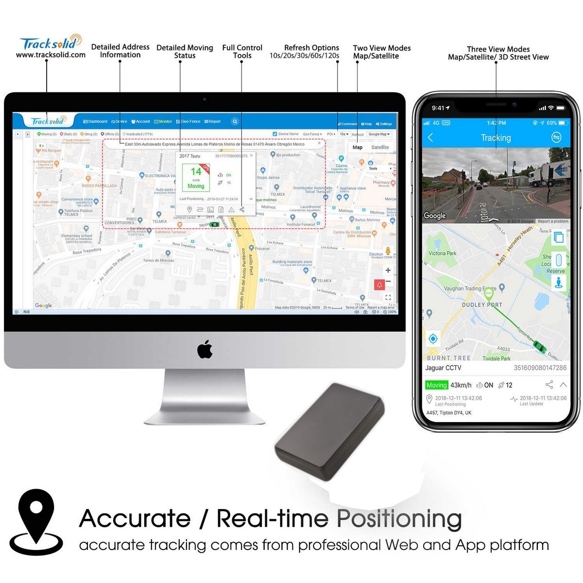 localizador gps de monitoreo de transmisión en vivo