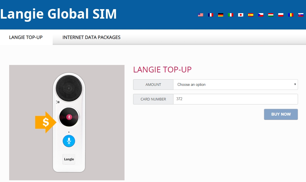 Tarjeta SIM LANGIE 3G