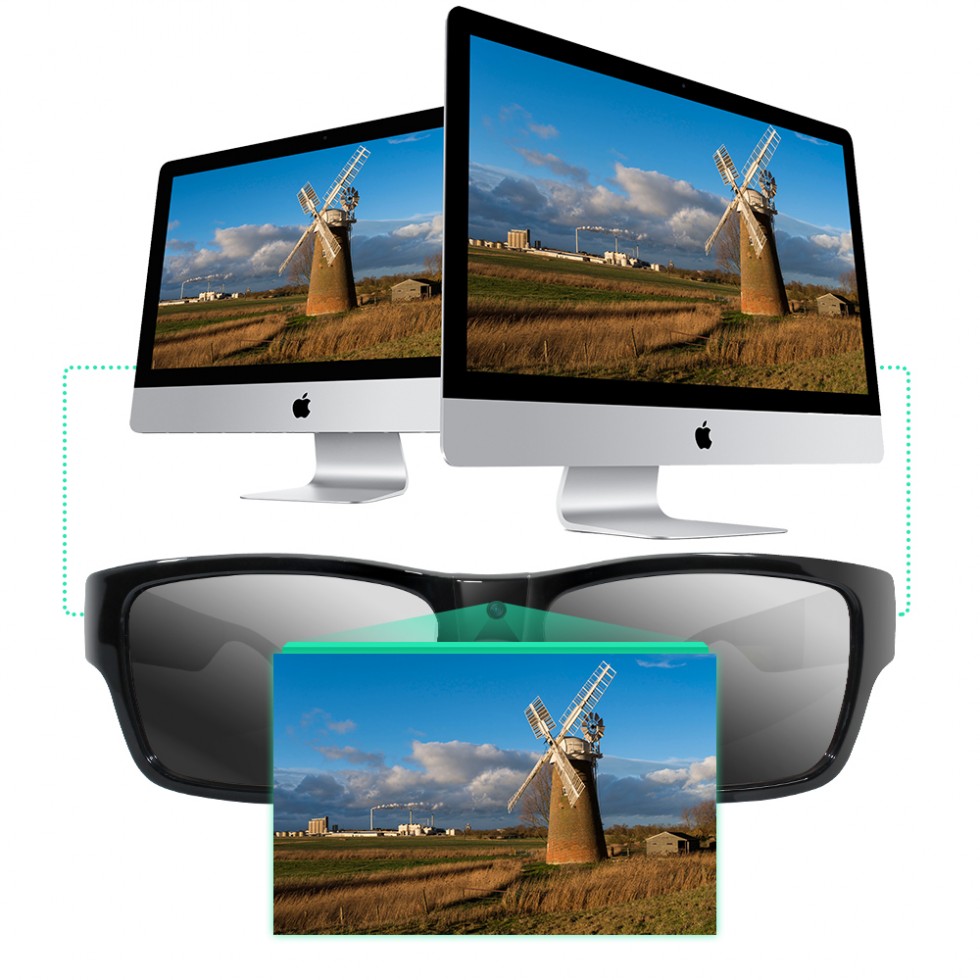 cámara wifi HD en gafas