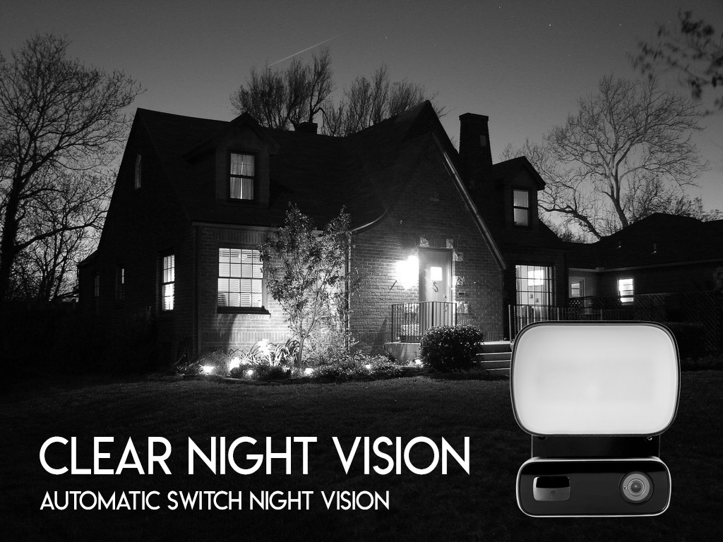 cámara wifi en el reflector con visión nocturna