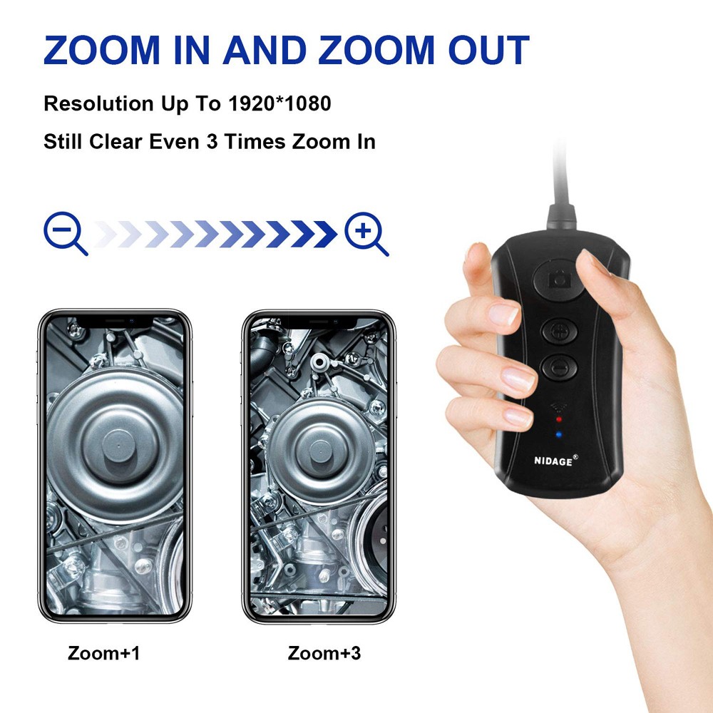 cámara de inspección para teléfono móvil + zoom