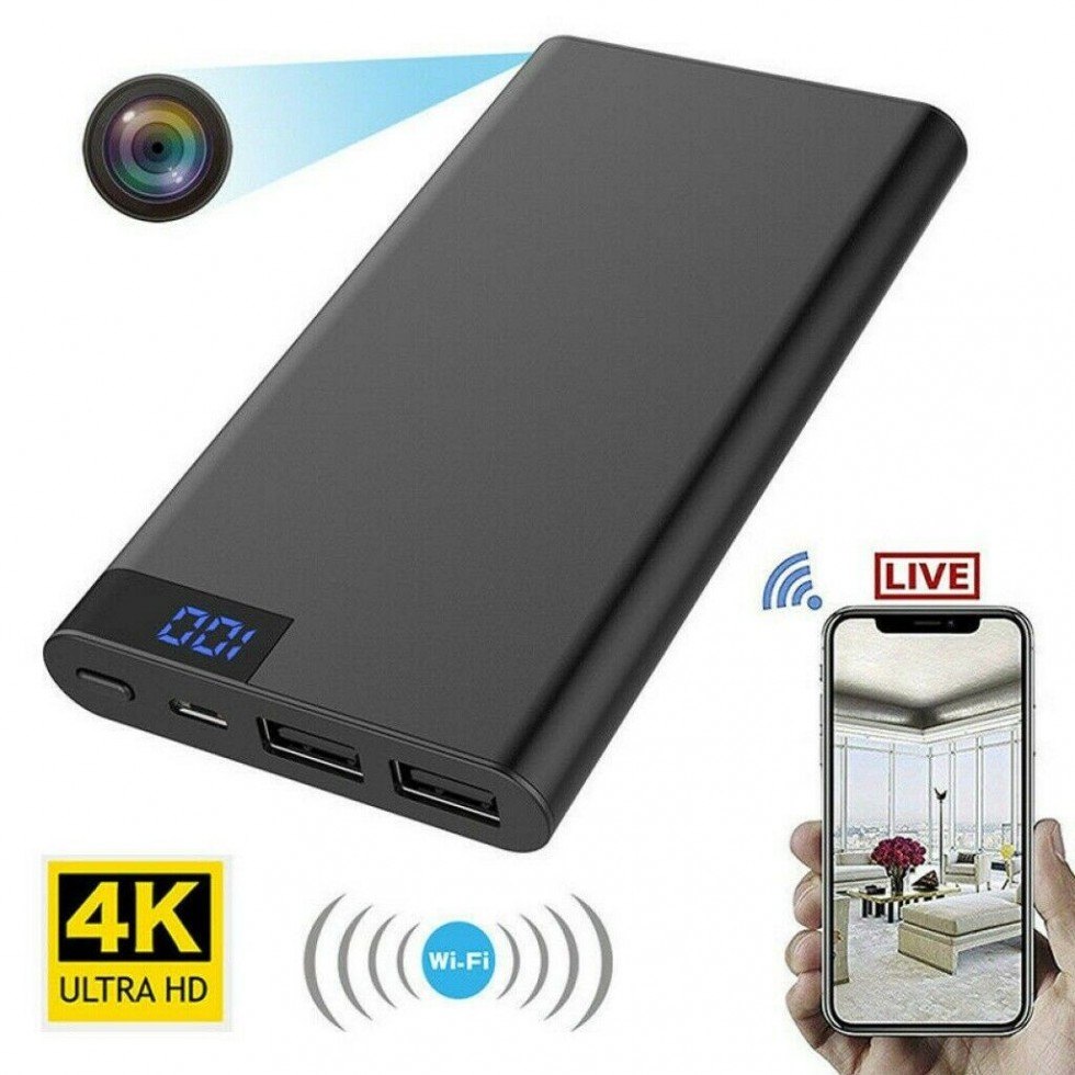 cámara 4k en power bank