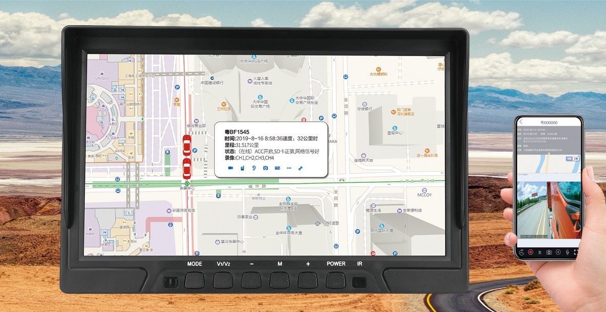 4g wifi monitor de coche gps