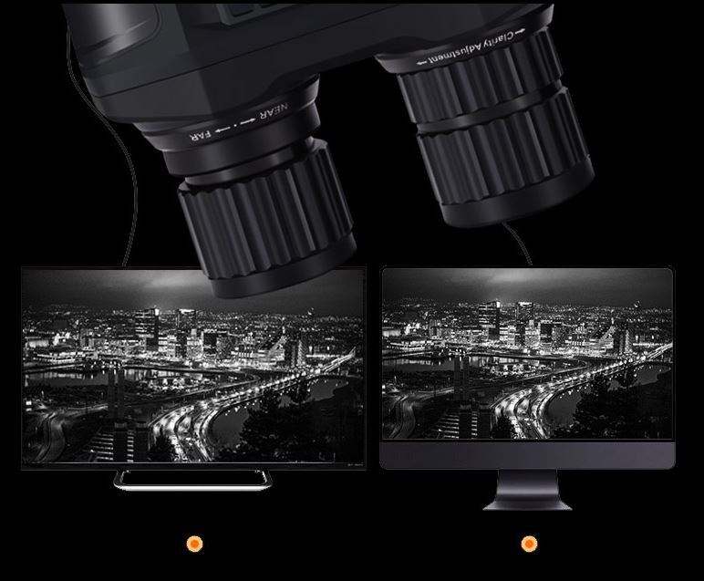 Zoom óptico 20x - binoculares con cámara