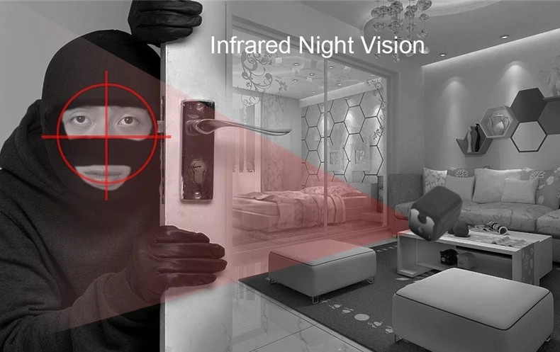 cámara espía oculta con visión nocturna 10M