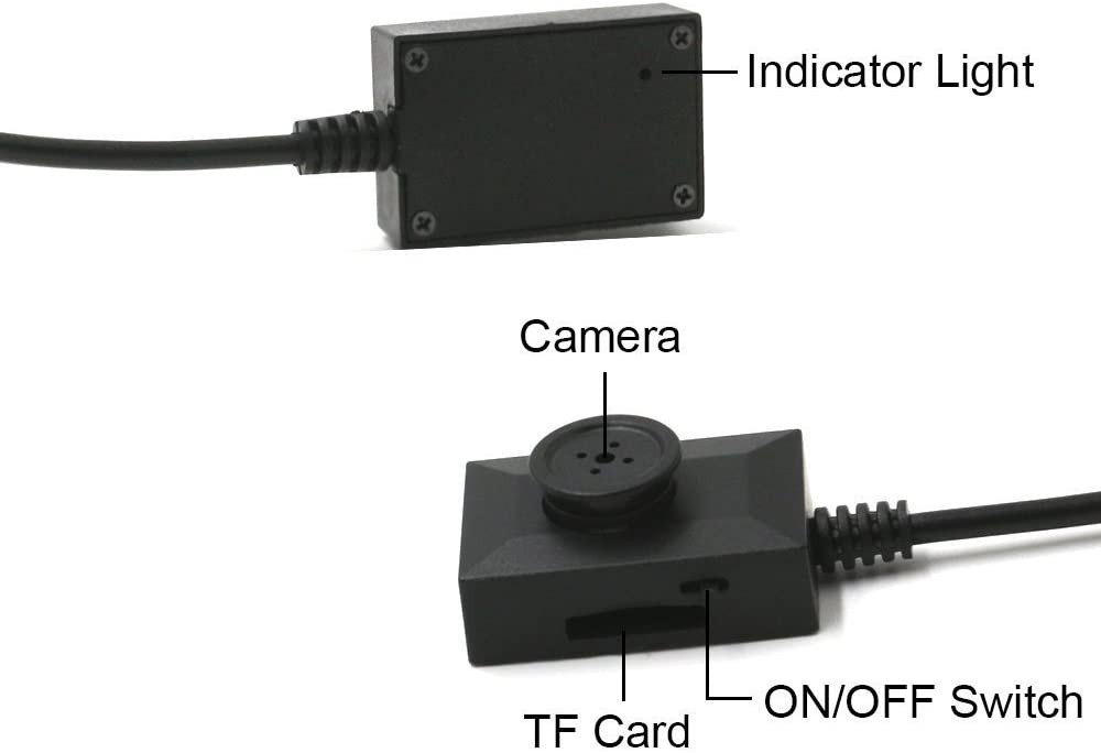 mini camara espia en el boton spy hd