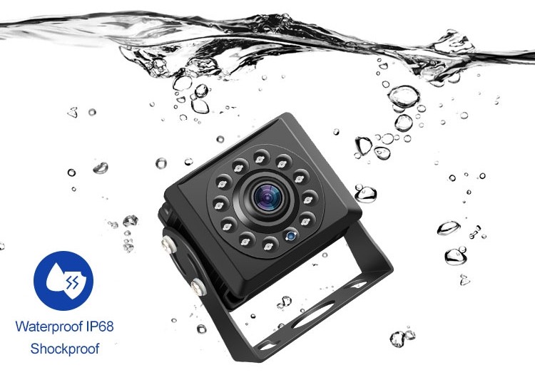 Protección impermeable de la cámara de marcha atrás IP68 resistente al agua y al polvo
