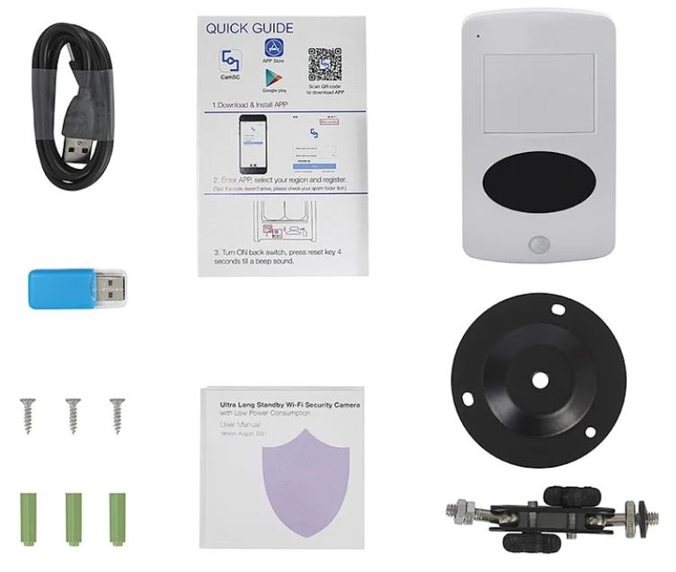 accesorios detector PIR con cámara