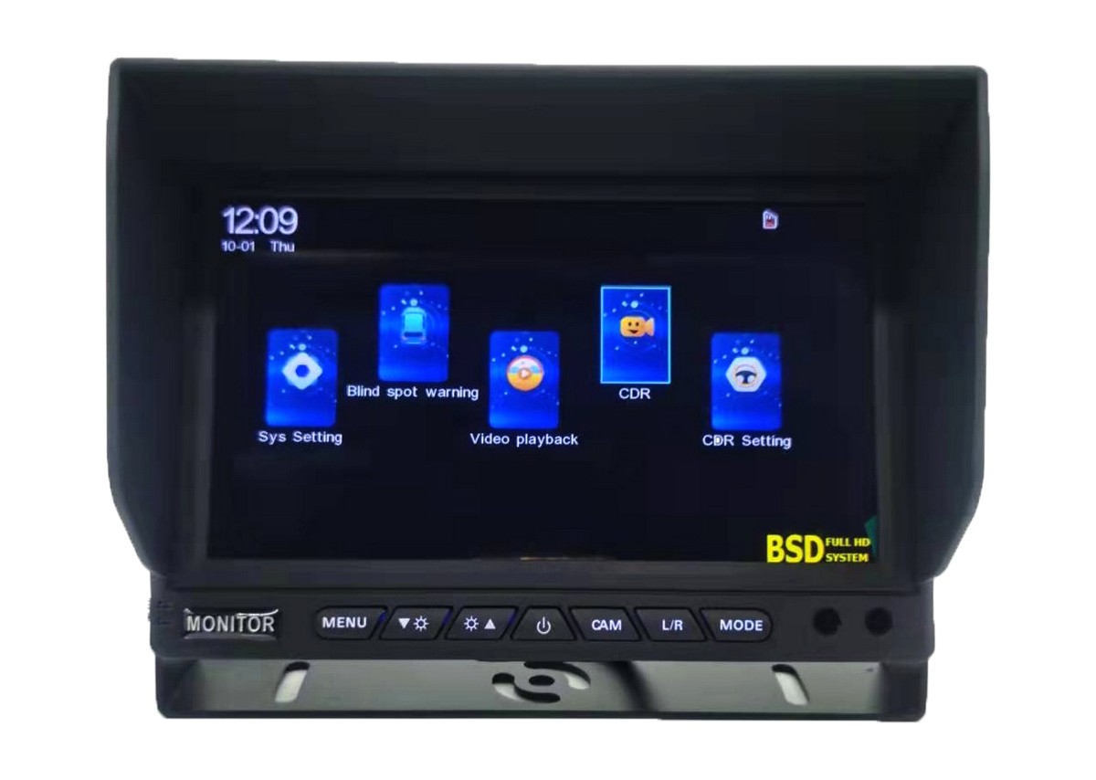 Monitor BSD para cámaras de estacionamiento