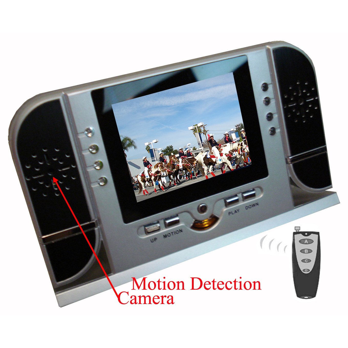 Despertador LCD con cámara + detección de movimiento + LED IR nocturno