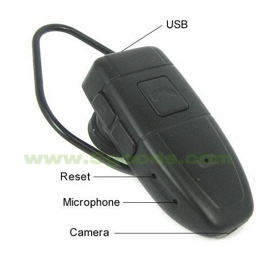Cámara oculta en auricular Bluetooth + 4 GB