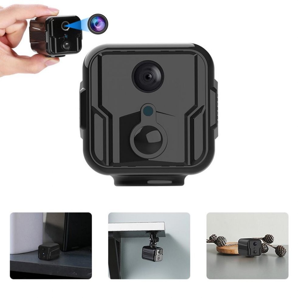 Mini cámara IP con soporte conjunto