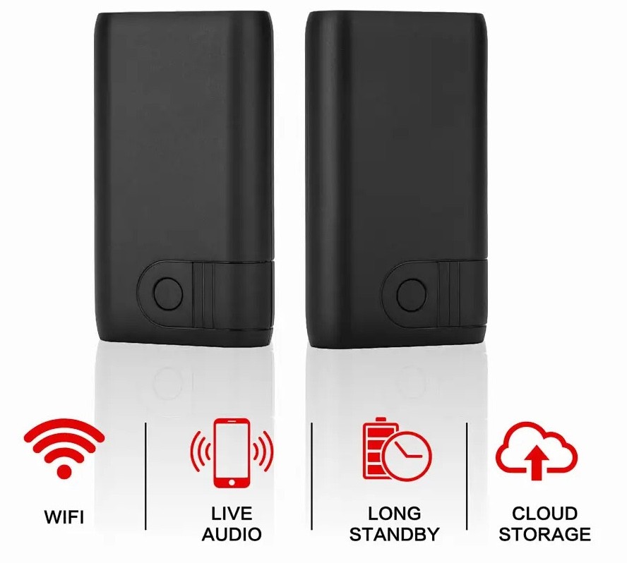 Grabador de audio WIFI en banco de energía: transmisión de audio en vivo a través de la aplicación
