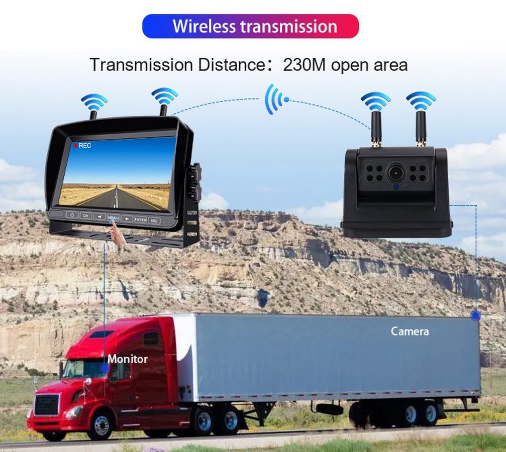 Conjunto trasero de transmisión Wi-Fi - Señal Wi-Fi hasta 200 metros + batería con imán