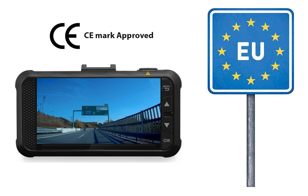 Cámara de coche certificada CE para la UE - cámaras de coche