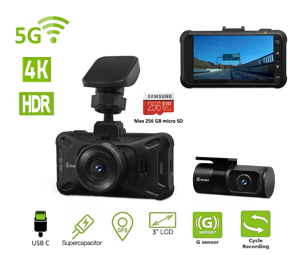 La mejor cámara de coche 4k 5G con GPS